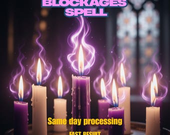 Remove Blockages Spell – Energy Clearing, Spiritual Detox (Same Day Casting)