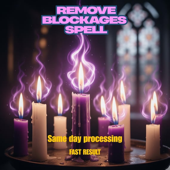 Remove Blockages Spell – Energy Clearing, Spiritual Detox (Same Day Casting)