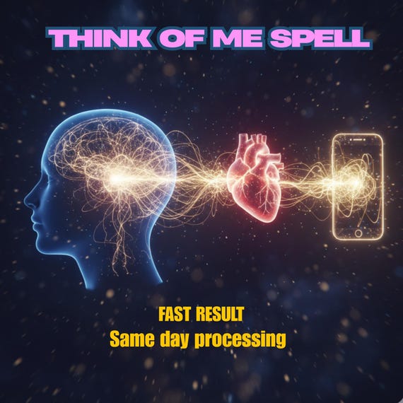THINK OF ME Spell - Telepathic Attraction Ritual, Make Them Miss You, Constantly on Their Mind 24/7, Dream Inception, Love Obsession