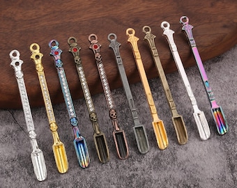 5PCS 7CM Mini Spoon Metal Compact and Lightweight Measuring Spoons Powder Spoon Cooking Coffee Beans Precise Weighing Kitchen Tool
