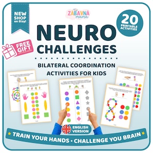 Neuro Challenges for Kids | Bilateral Coordination & Brain Training Activities | Printable PDF