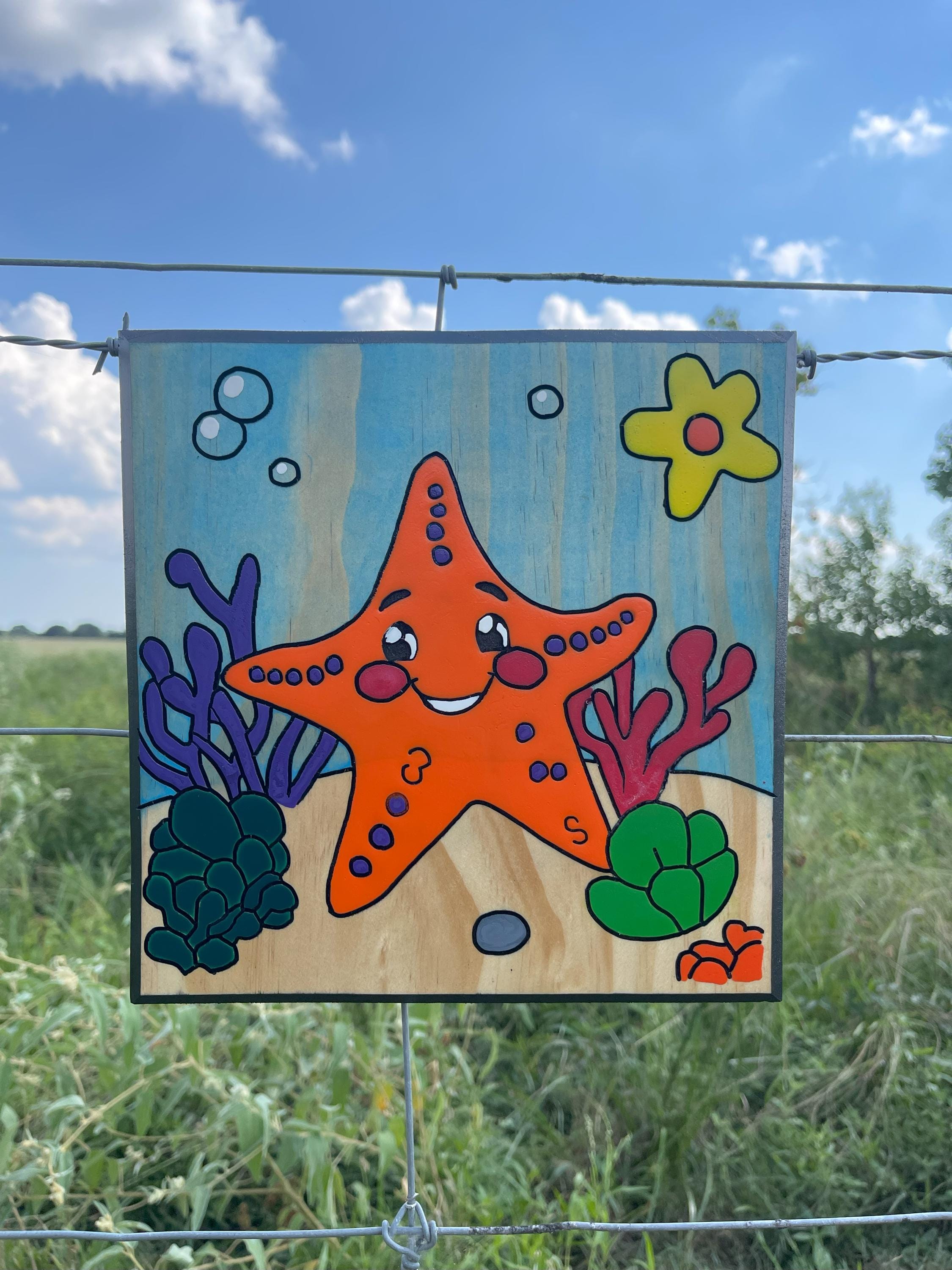 44 Easy Starfish Crafts for Kids 16 Kids Wooden Underwater Starfish Painting Kit - Kids Craft Activity,…