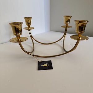 Vintage PartyLite Brass 4-Arm Candelabra retired item