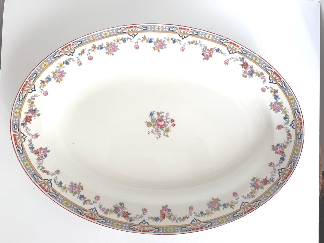 Vintage Large 16 Oval W H Grindley Co Ltd England Serving vintage-large-16-oval-w-h-grindley-co-ltd-england-serving