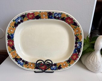 Plato Viola pintado a mano de Royal Adam’s Titian Ware de época