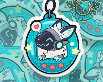 Virtual Pet Robot Sticker | Furry Protogen Tamagotchi Sticker