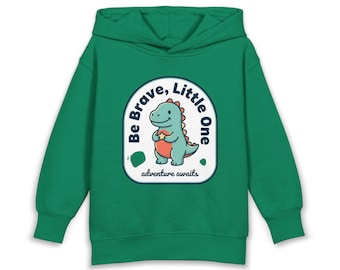 Fleece trui met capuchon voor peuters dinosaurushoodie