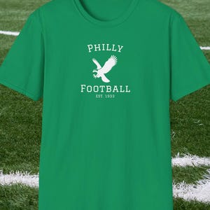 Philly Football Unisex Softstyle T-Shirt, Philadelphia Eagles Fan Shirt, Football Gift, Football Apparel, Football Fan Tee