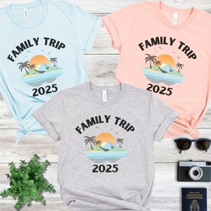 Matching Family Trip Vacation Shirt, Family Trip 2025 Shirt, Family Vacation 2025 Shirts, Family Holiday Shirt, Family Matching Shirt