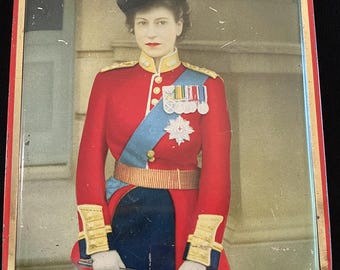 Queen Elizabeth II, First Trooping the Colour Souvenir Tin, June 5, 1952