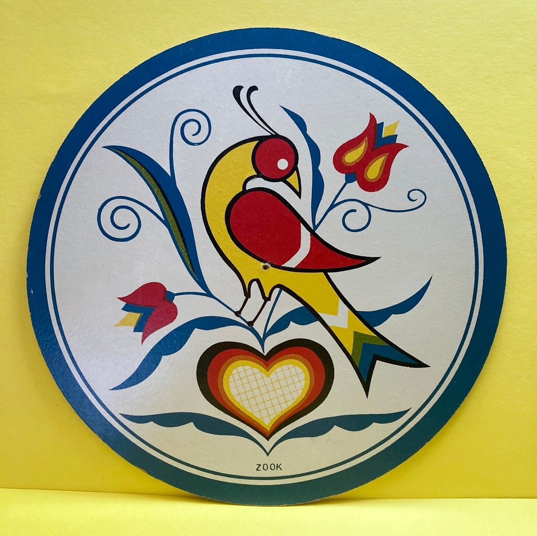 Distelfink Pennsylvania Dutch Trivet Wall Hanging Folk Etsy