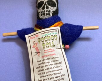 Voodoo Doll, New Orleans, Souvenir, Black Magic, Curse, Effigy, Louisiana, Creole, French Quarter, Mardi Gras, Handmade, Supernatural, Fun