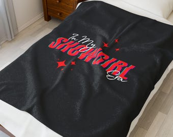 Showgirl Velveteen Plush Blanket - Cozy Music Lover Throw
