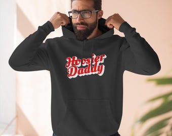 Hoosier Daddy hoodie | Script text sweatshirt, Indiana pride