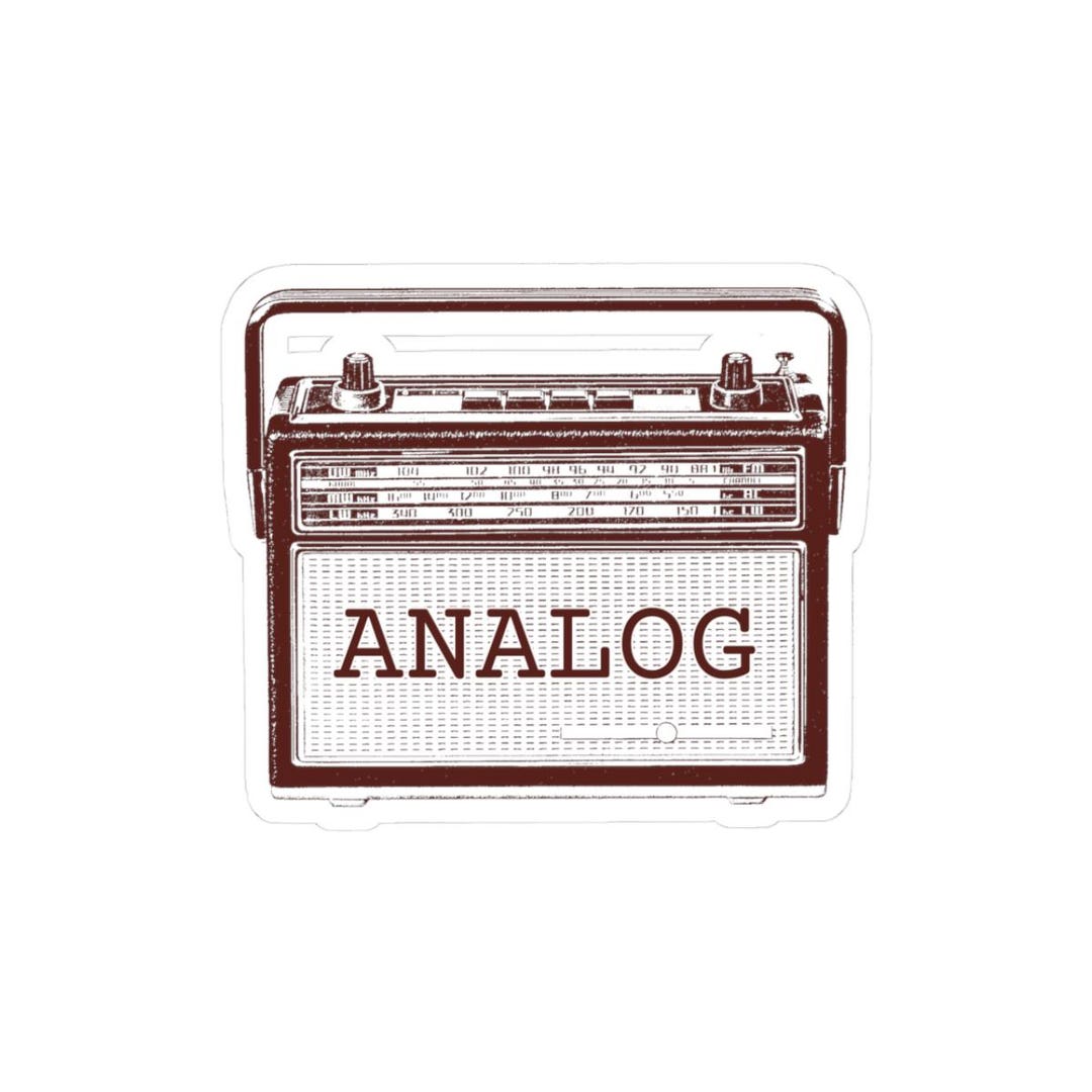 Vintage Analog Radio Sticker, Retro Music Lover Gift - Etsy