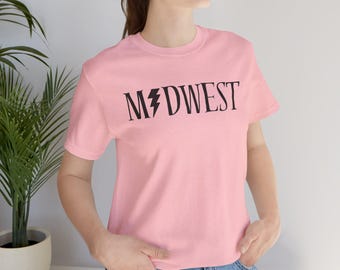 Midwest lightning bolt Tee | Midwest typography shirt