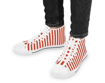 Indiana Pinstripe High Top Sneakers