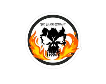 Flaming Skull Sticker
