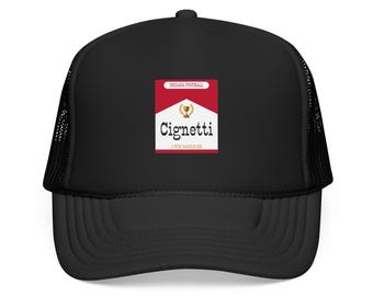 Indiana Football Foam Trucker Hat | Retro Smoking Label Patch