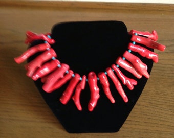 Branch Coral & Turquoise Necklace