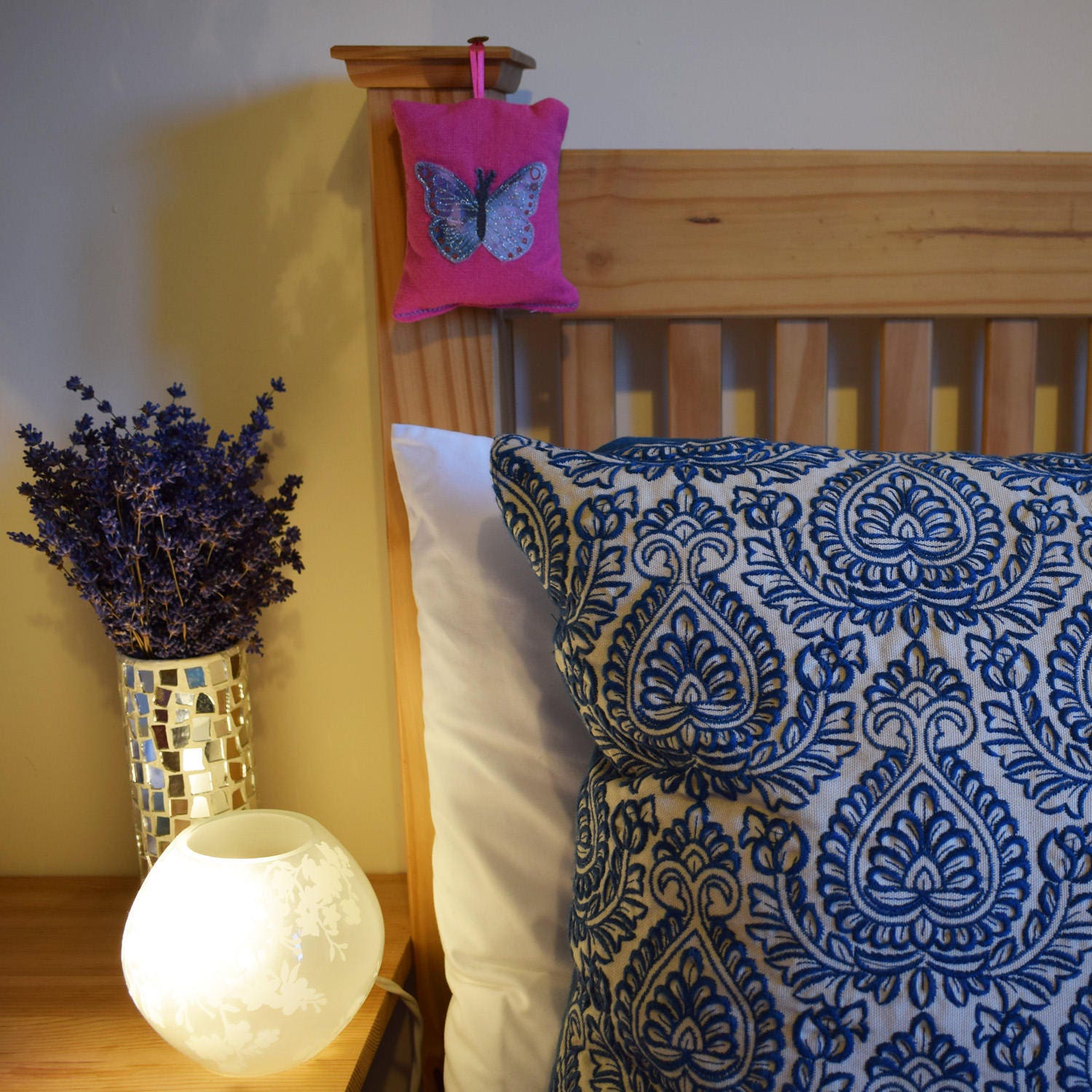 Blue Butterfly Lavender Sachet Lavender Pillow Lavender Bag Etsy UK