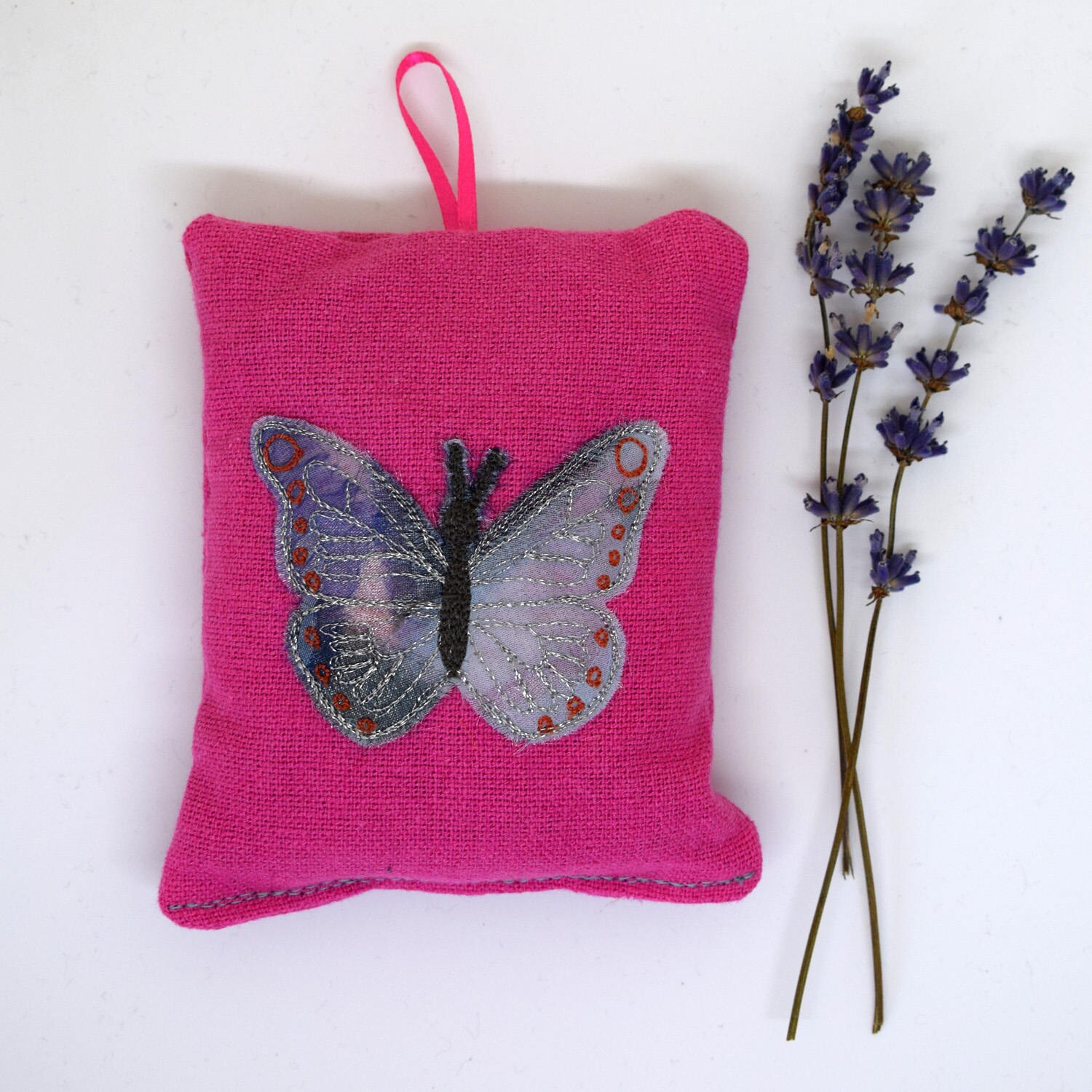 Blue Butterfly Lavender Sachet Lavender Pillow Lavender Bag Etsy UK