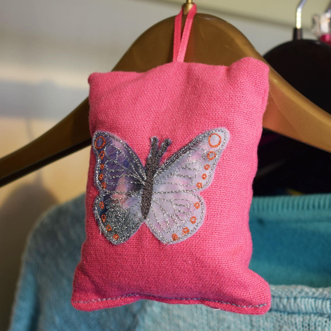 Blue Butterfly Lavender Sachet Lavender Pillow Lavender Bag Etsy UK