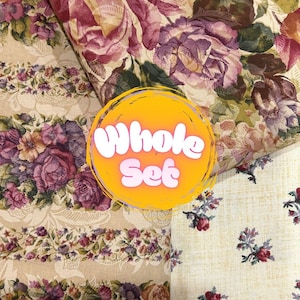Pacchetto di tessuti Vintage Rose: 13 iarde Waverly e Classic Cottons