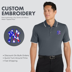 Custom Embroidered Polo Shirt, Personalized Add your Logo On Polo ,Custom Mesh polo Unisex Stylish Casual Wear Shirt, Gift For Him Her.