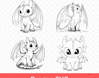 Dragon SVG – Mythical Creature Design for Sublimation, Fantasy Clipart, Fire Breathing Dragon Silhouette, Digital Download