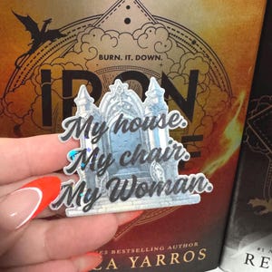 Fourth Wing Sticker: Xaden Riorson Quote - Romantasy Reader sticker