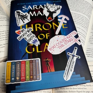 Throne of Glass Sticker Pack: Aelin Galathynius Inspired stickers