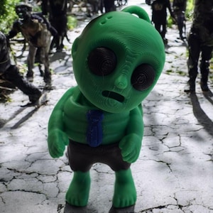3D Printed Alien Fidget Toy, Collectible Desk Toy or Keychain
