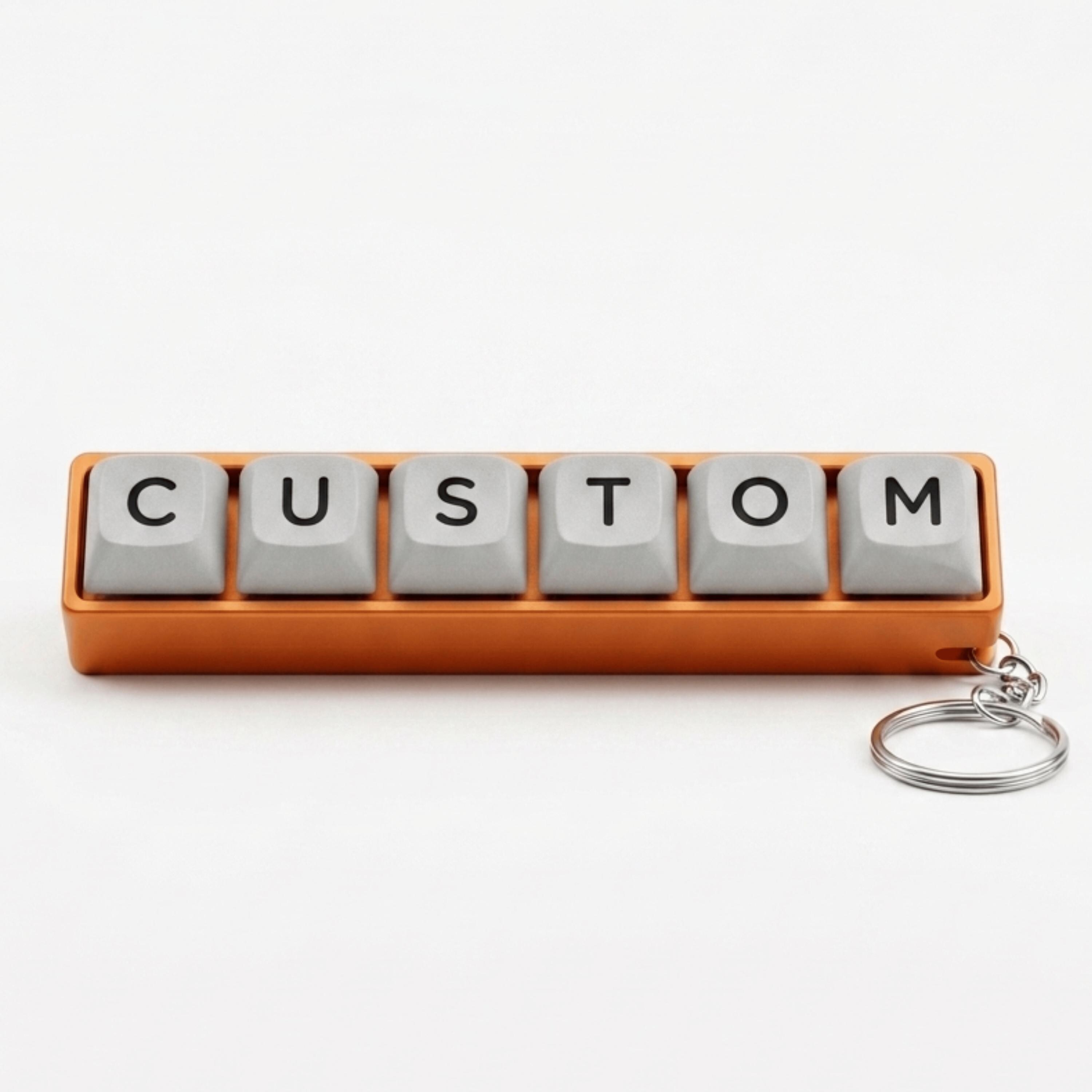 Click Fidget Keychain Custom Custom Key Fidget Toy, Personalized Mini Keyboard Clicker, Satisfying ...
