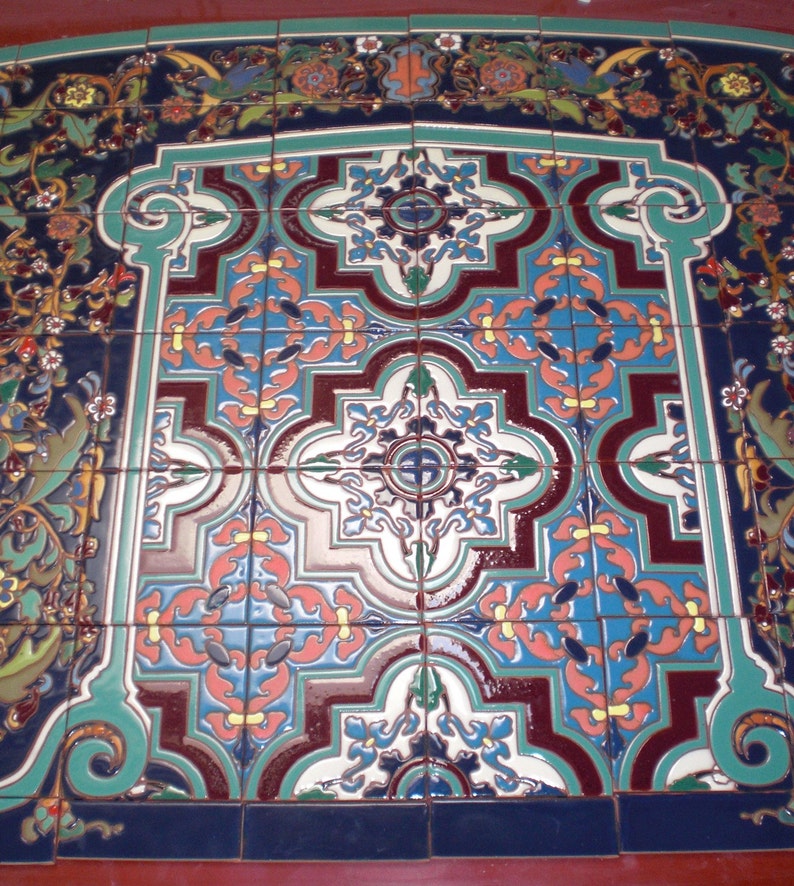 Tile Mural for Ourdoors Large Our California Spanish Tile image 4