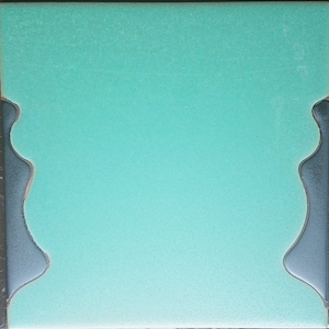 Hand-Painted Hourglass Ceramic Tile: Modern Kitchen Backsplash, Stair Risers