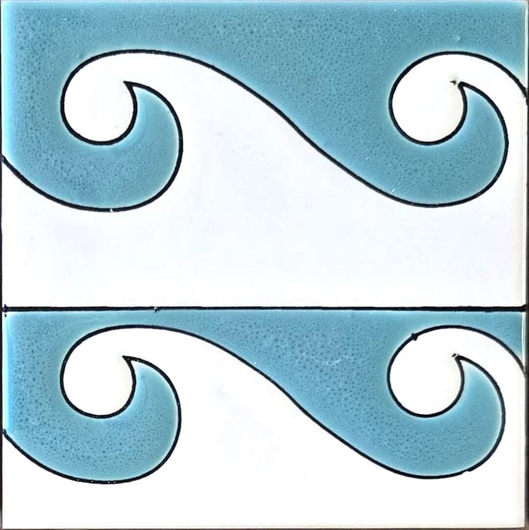 Ripples 6x6 Porcelain Pool Tile – Hand-glazed Wave Pattern – Custom ...