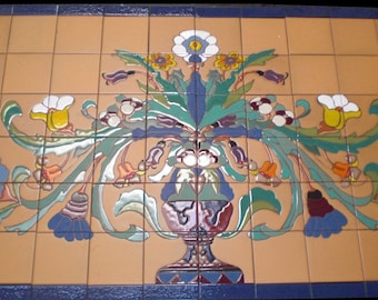 Tree of Life Tile Mural ~ Perfect for Your Small Niche Indoors and Out ~ Kitchen Tile Backsplash, Ceramic Tile