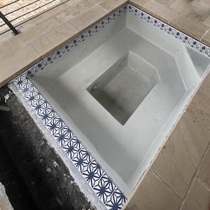 Suna 6x6 Modern Islamic Pool Tiles, HandGlazed Custom Kitchen BackSplash Tile  ** Price/ SqFt
