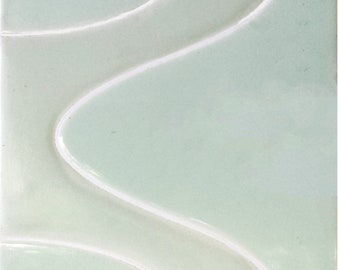 Modern Wall Tile 6x6 ~ Kitchen Backsplash Tiles, Modern Ceramic Tile, Stair Risers (PRICE PER 4 PIECES)*Deco Waves