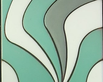 Mid-Century Modern Hand-Glazed Tile 6x6 ~ Kitchen Backsplash Tiles, Wall Tiles, Or Bathroom Tiles  (PRICE PER 4 PIECES) *Ogee