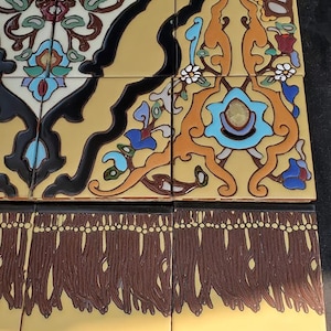 Large Outdoor Decorative Carpet Malibu Floor Tile Mural Indoor Floor Art Ceramic HandGlazed