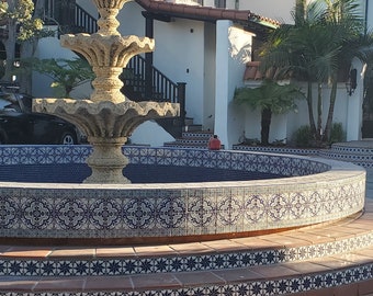 Tile SALE 4x4 ~ Kitchen Backsplash Tiles, Traditional Ceramic Tile, Stair Risers (PRICE Per 9 PIECES)Celeste Star -