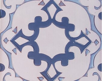 Decorative Modern Pool Tile or Kitchen BackSplash ** 6x6 Dania  Hand-Glazed Tiles -  Per SQT