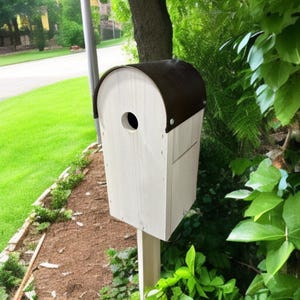 Handmade Wooden Birdhouse – Rustic Garden Decor for Birds – Small Hanging House – Cottagecore Yard Accent – Gift for Nature Lovers