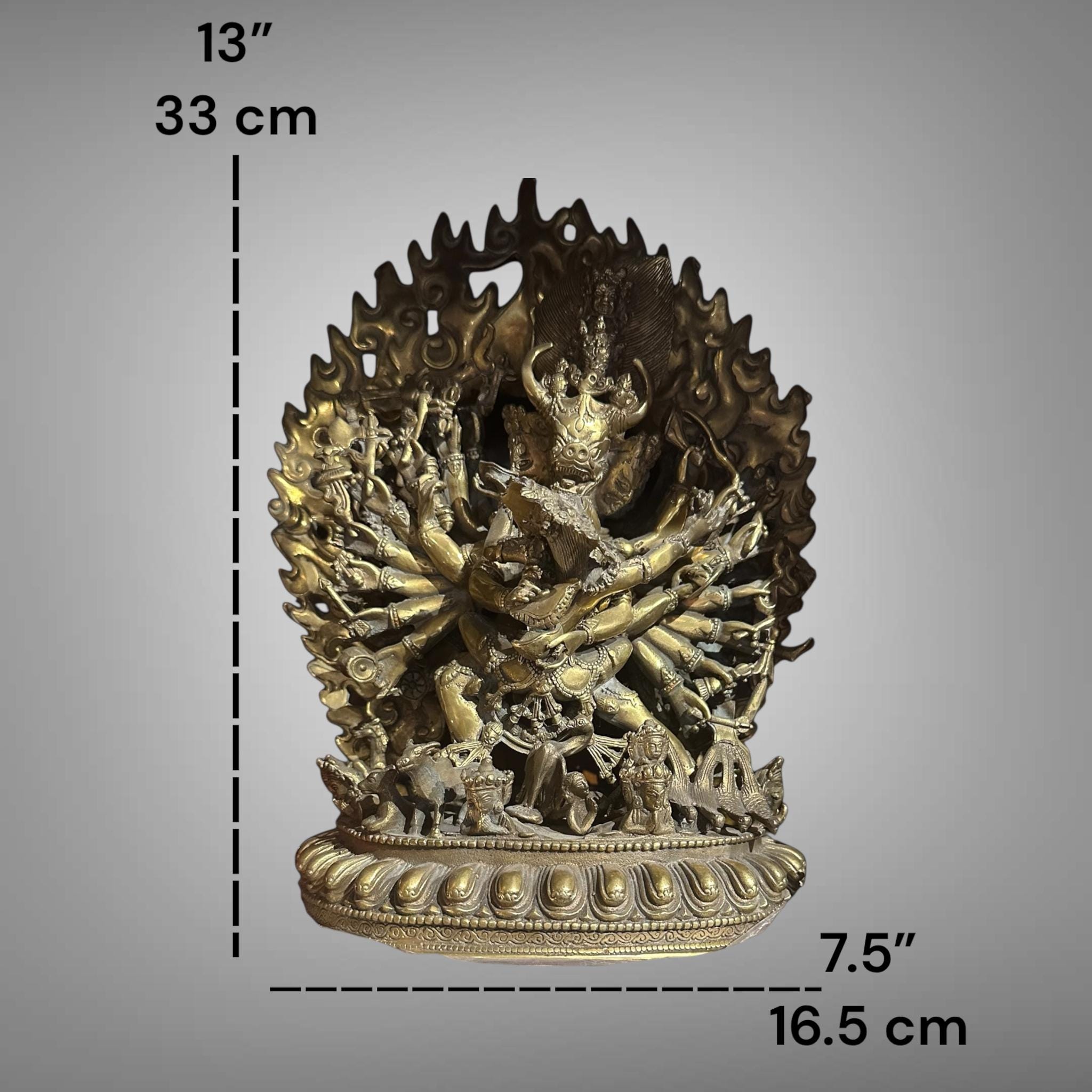 反弾琵琶　天女像　高さ約33㎝　重さ約2キロ　真鍮 仏像 置物 仏教美術 反弾琵琶天女像高さ約33㎝重さ約2キロ真鍮 仏像 置物 仏教美術