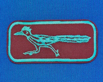 Roadrunner Iron On Patch: Vintage Desert Style
