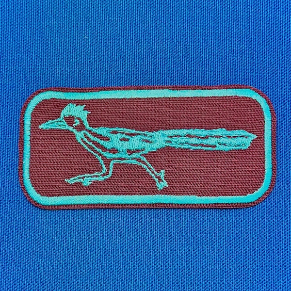 Toppa termoadesiva Roadrunner: stile vintage del deserto