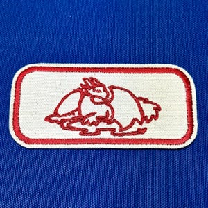 dragon iron on patch |fantasy creature patch | vintage style patch