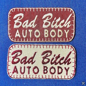Bad Bitch-patchbundel | opstrijkbare patches voor monteurjassen | cadeau voor een lekker wijf voor haar | Bijpassend cadeau voor beste vriend